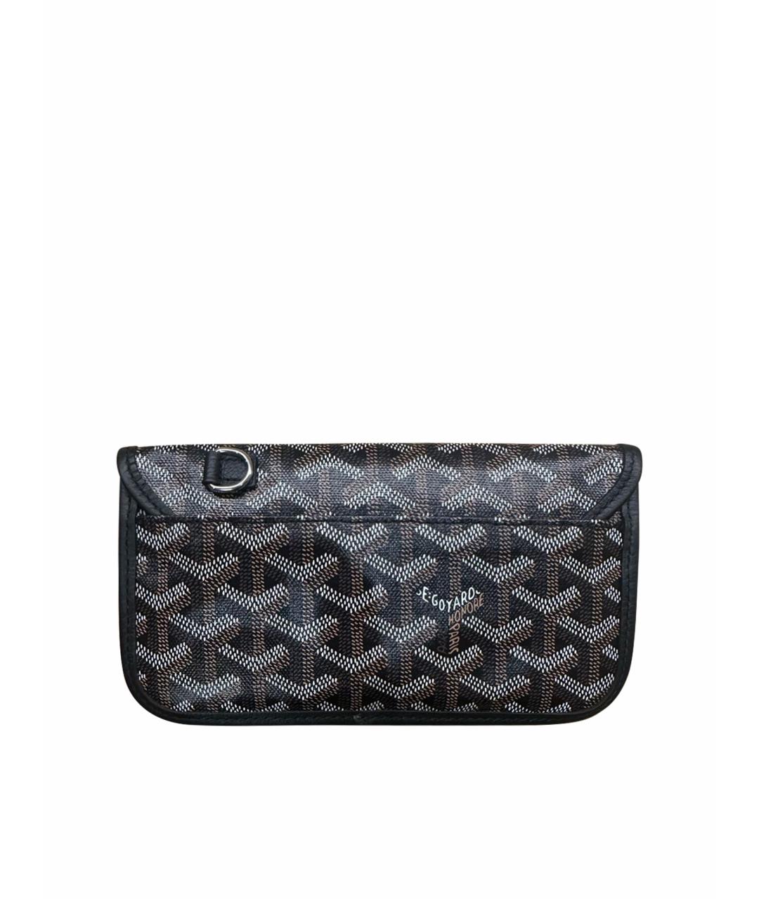 GOYARD Черный кожаный кошелек, фото 1