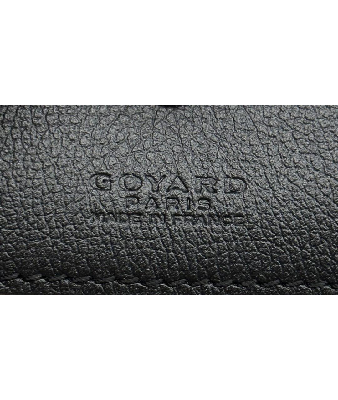 GOYARD Черный кожаный кошелек, фото 3