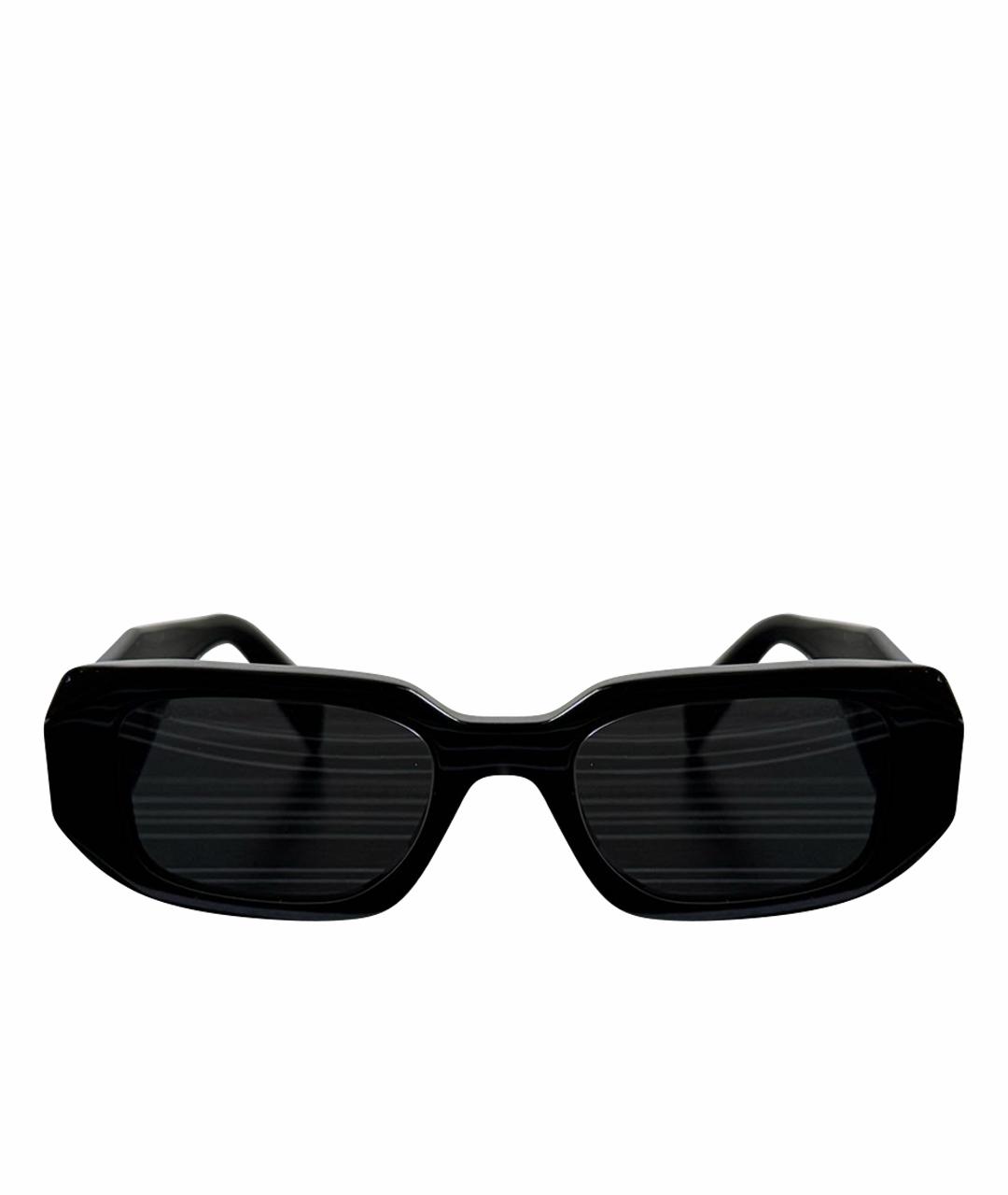 PRADA Черные пластиковые солнцезащитные очки, фото 1