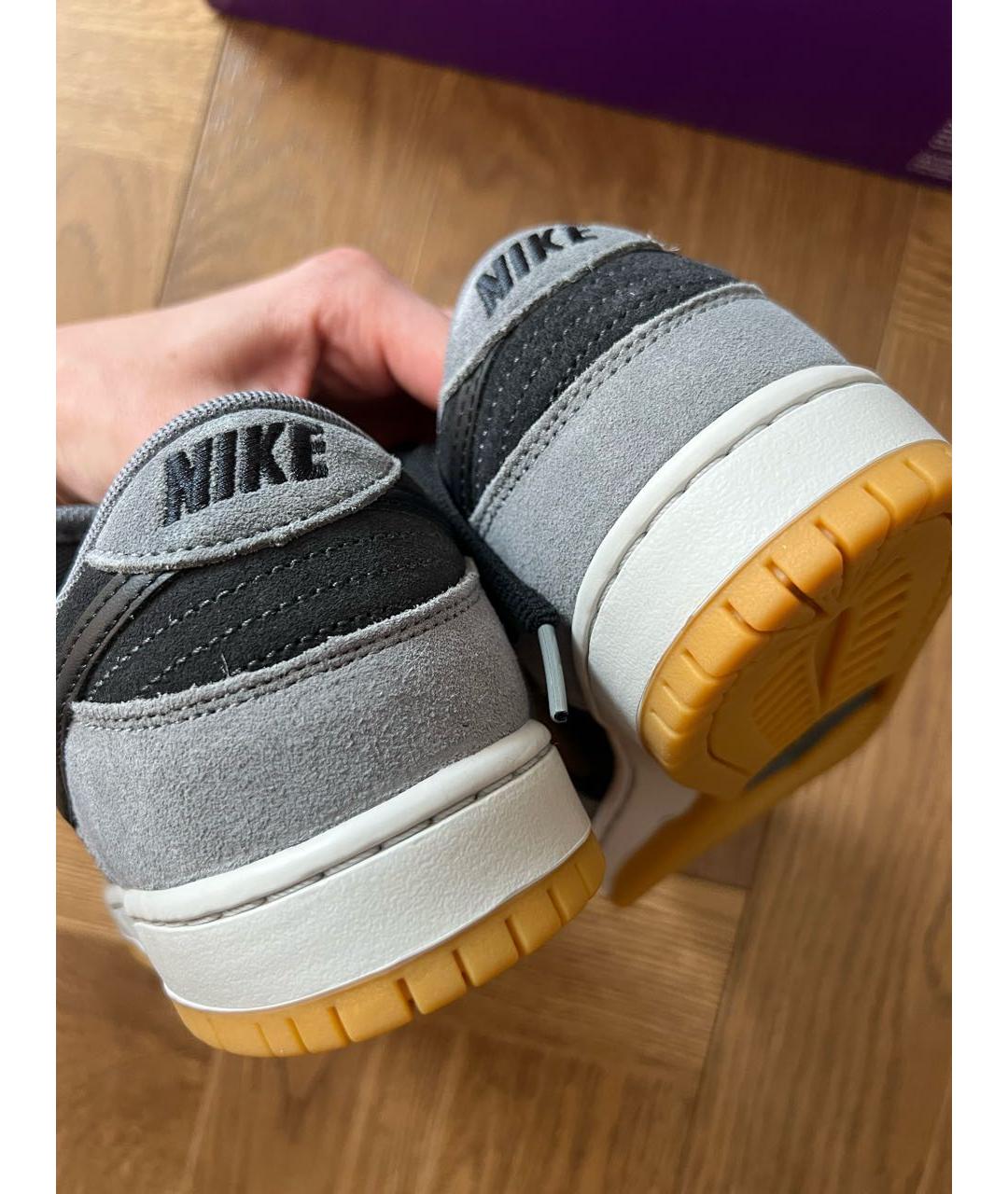 NIKE Серые замшевые кеды, фото 6