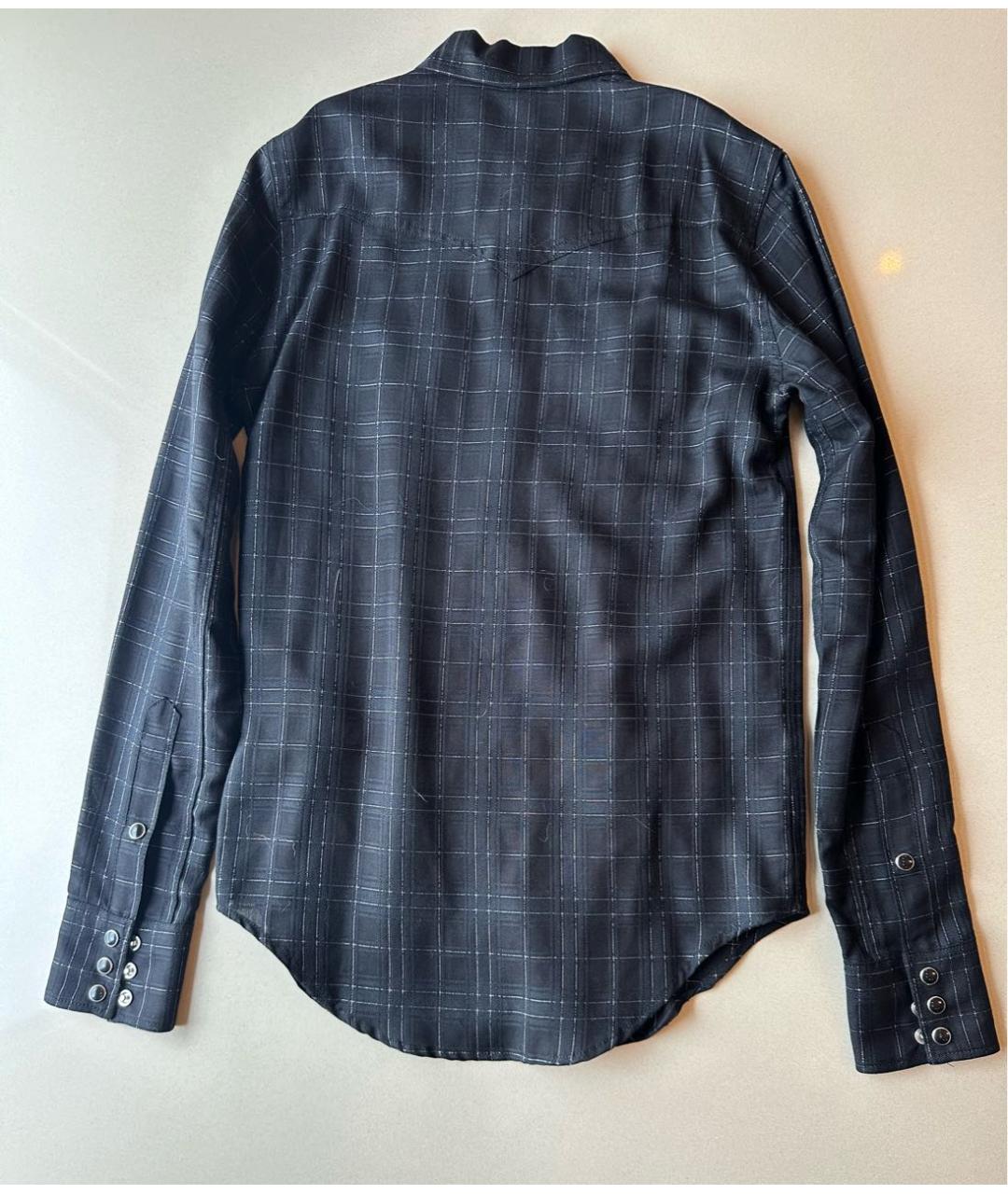SAINT LAURENT Черная шерстяная рубашка, фото 2