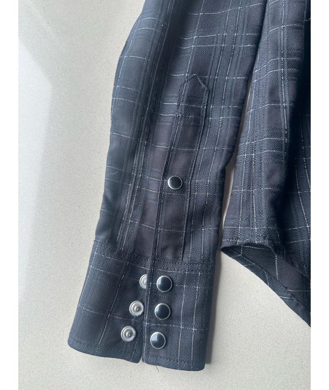 SAINT LAURENT Черная шерстяная рубашка, фото 5