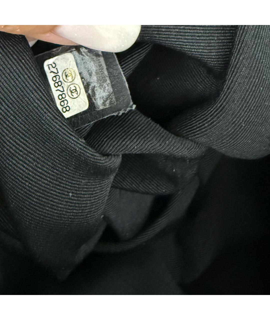 CHANEL Черная твидовая сумка через плечо, фото 5