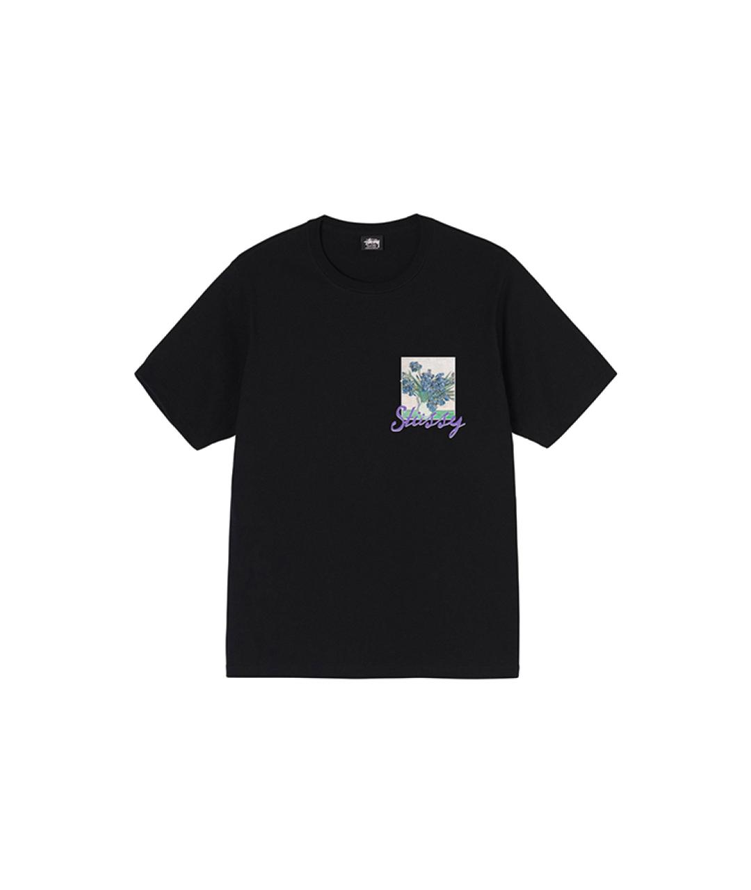 STUSSY Черная футболка, фото 1