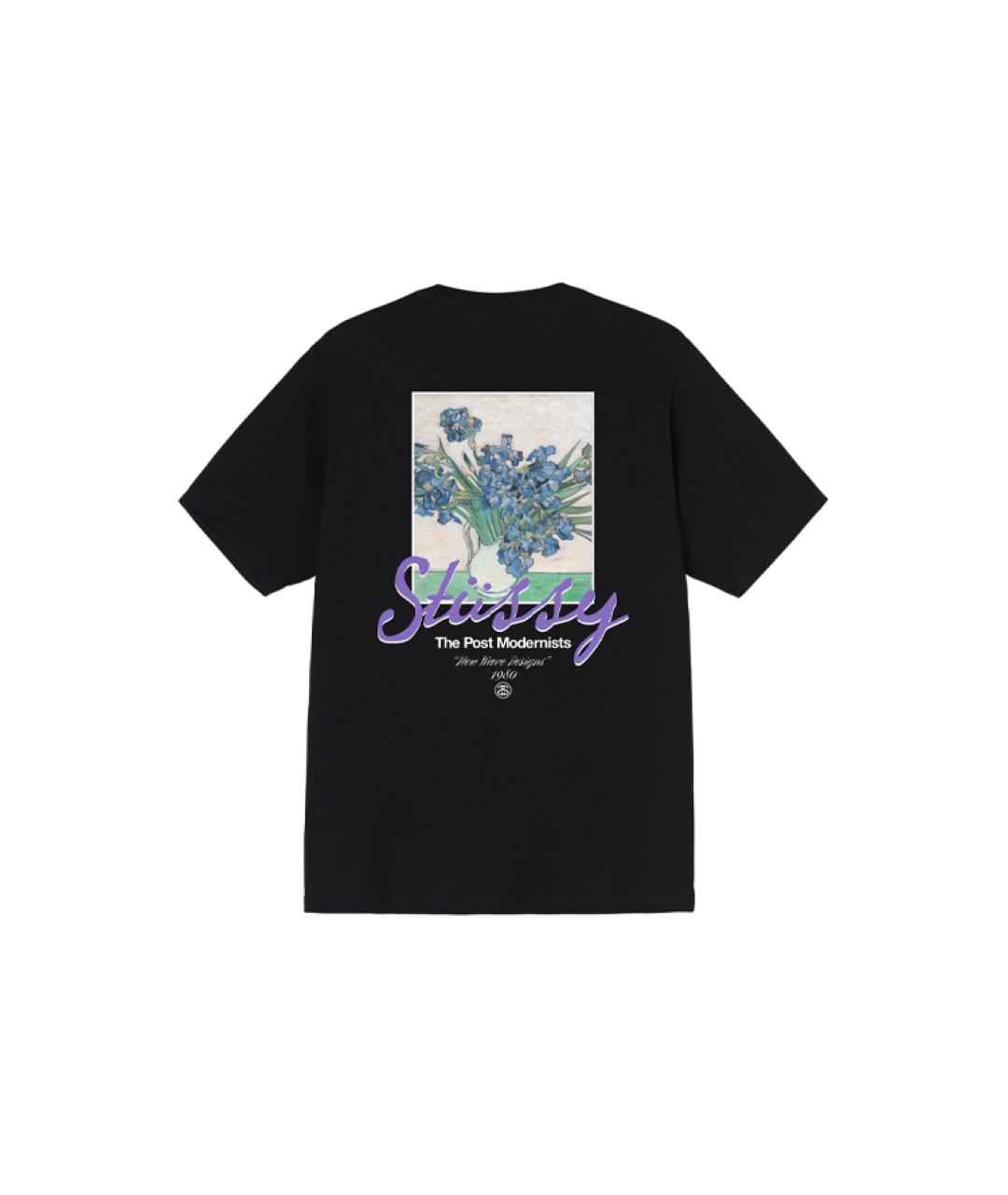 STUSSY Черная футболка, фото 2