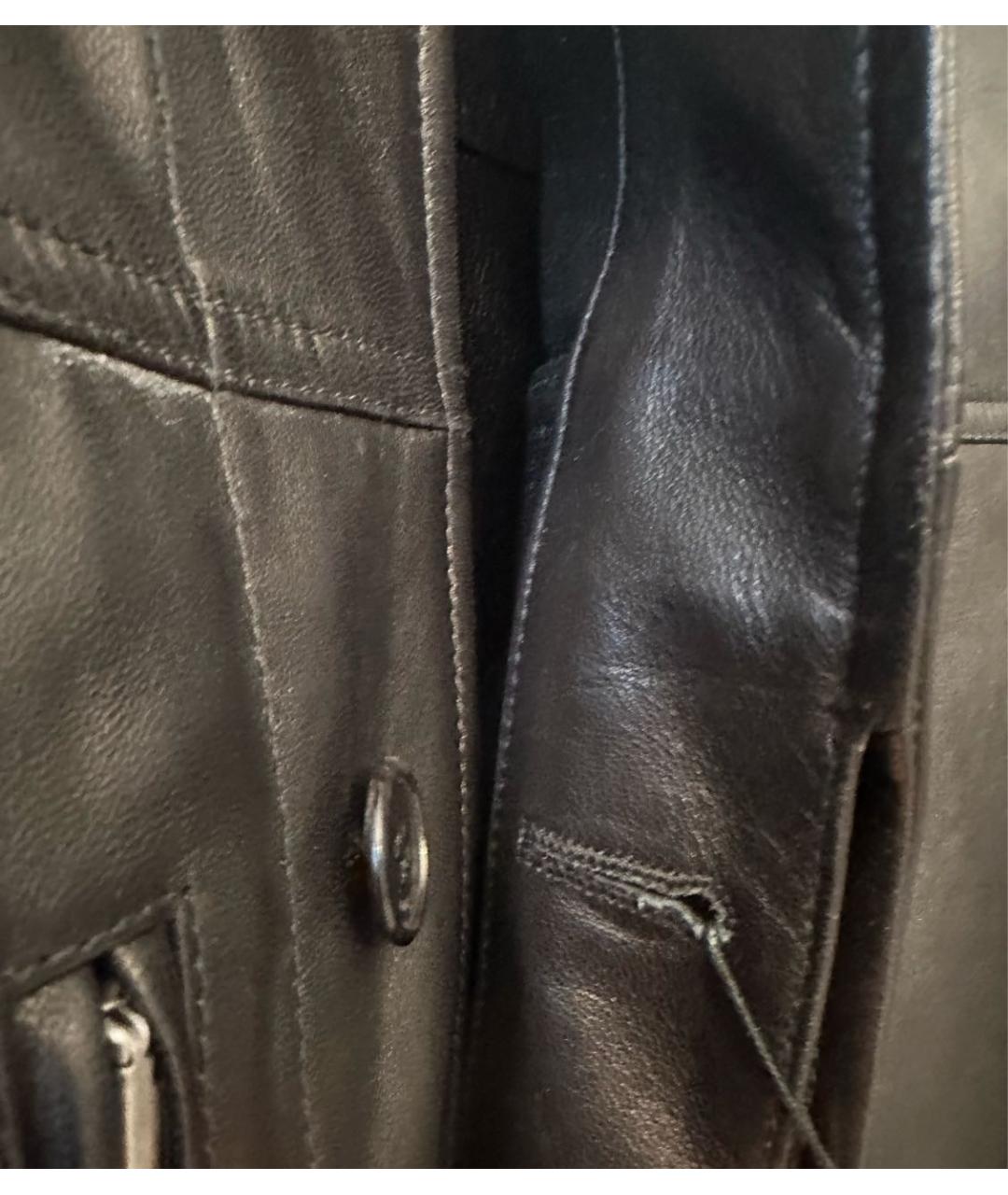 SAINT LAURENT Черная кожаная куртка, фото 6
