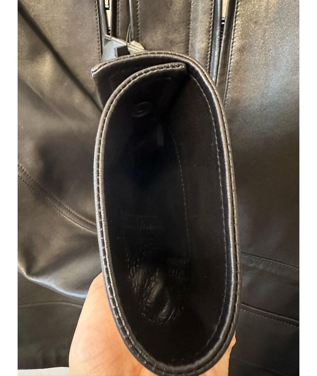 SAINT LAURENT Черная кожаная куртка, фото 7