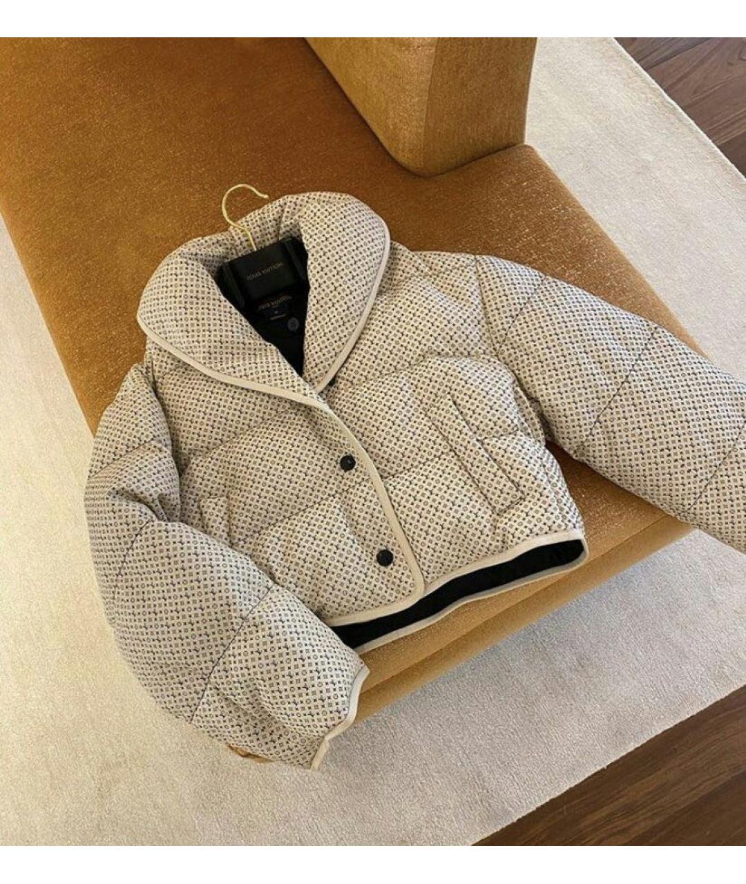LOUIS VUITTON Бежевый пуховик, фото 2