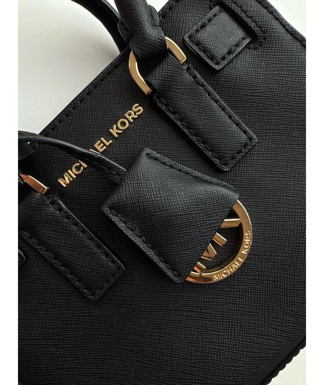 MICHAEL KORS Черная сумка с короткими ручками, фото 4