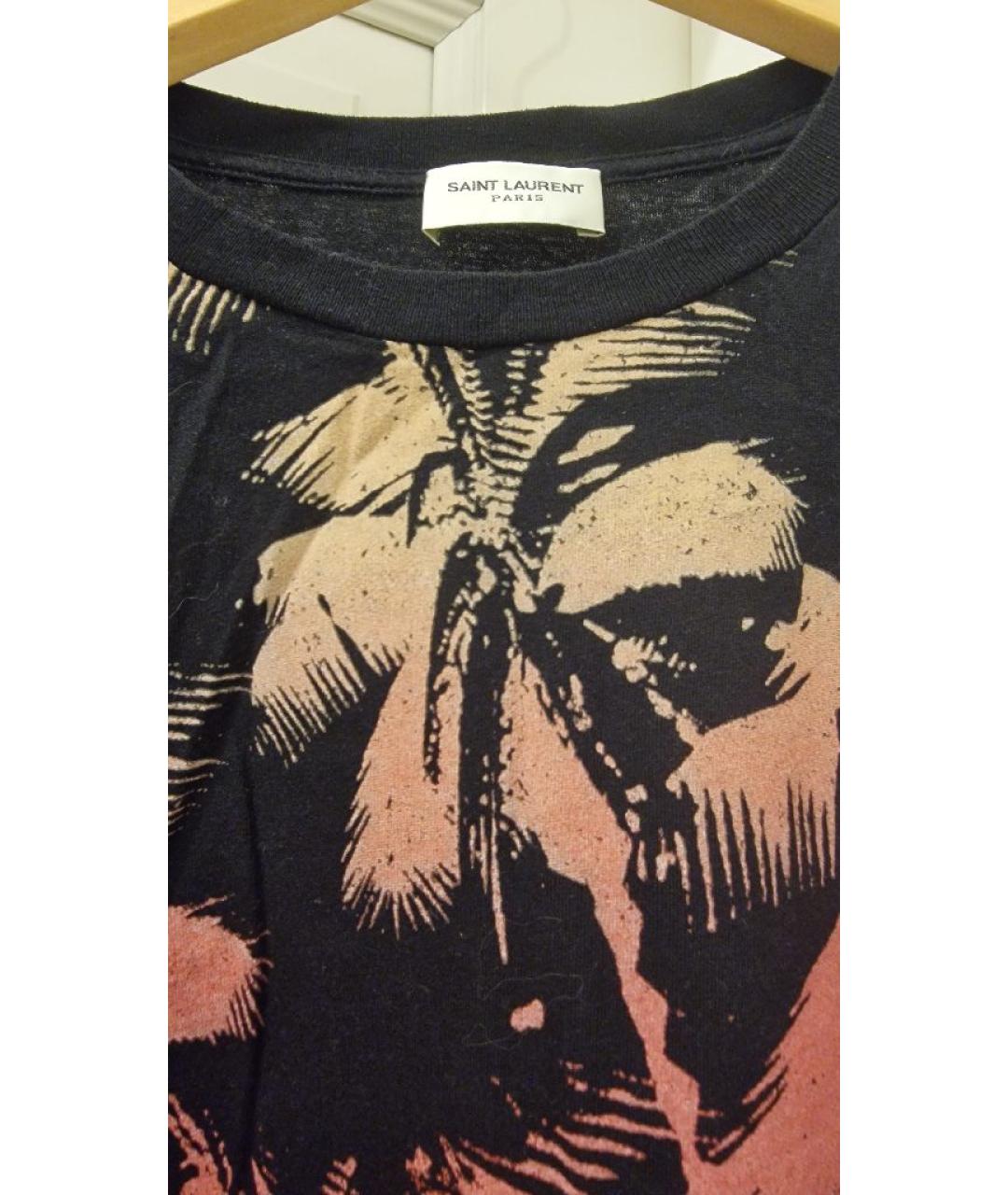 SAINT LAURENT Мульти хлопковая футболка, фото 3