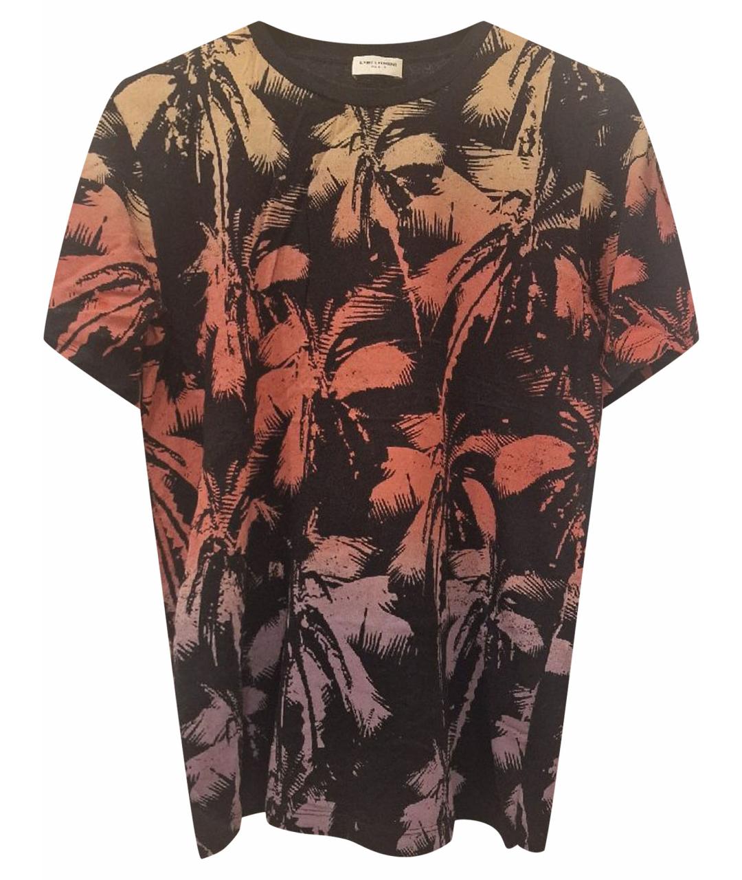 SAINT LAURENT Мульти хлопковая футболка, фото 1