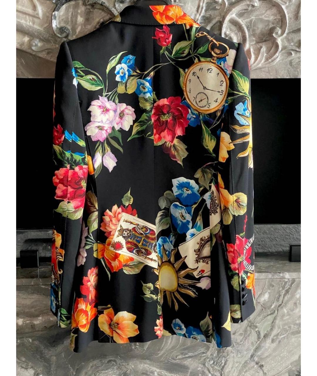 DOLCE&GABBANA Мульти шерстяной жакет/пиджак, фото 8