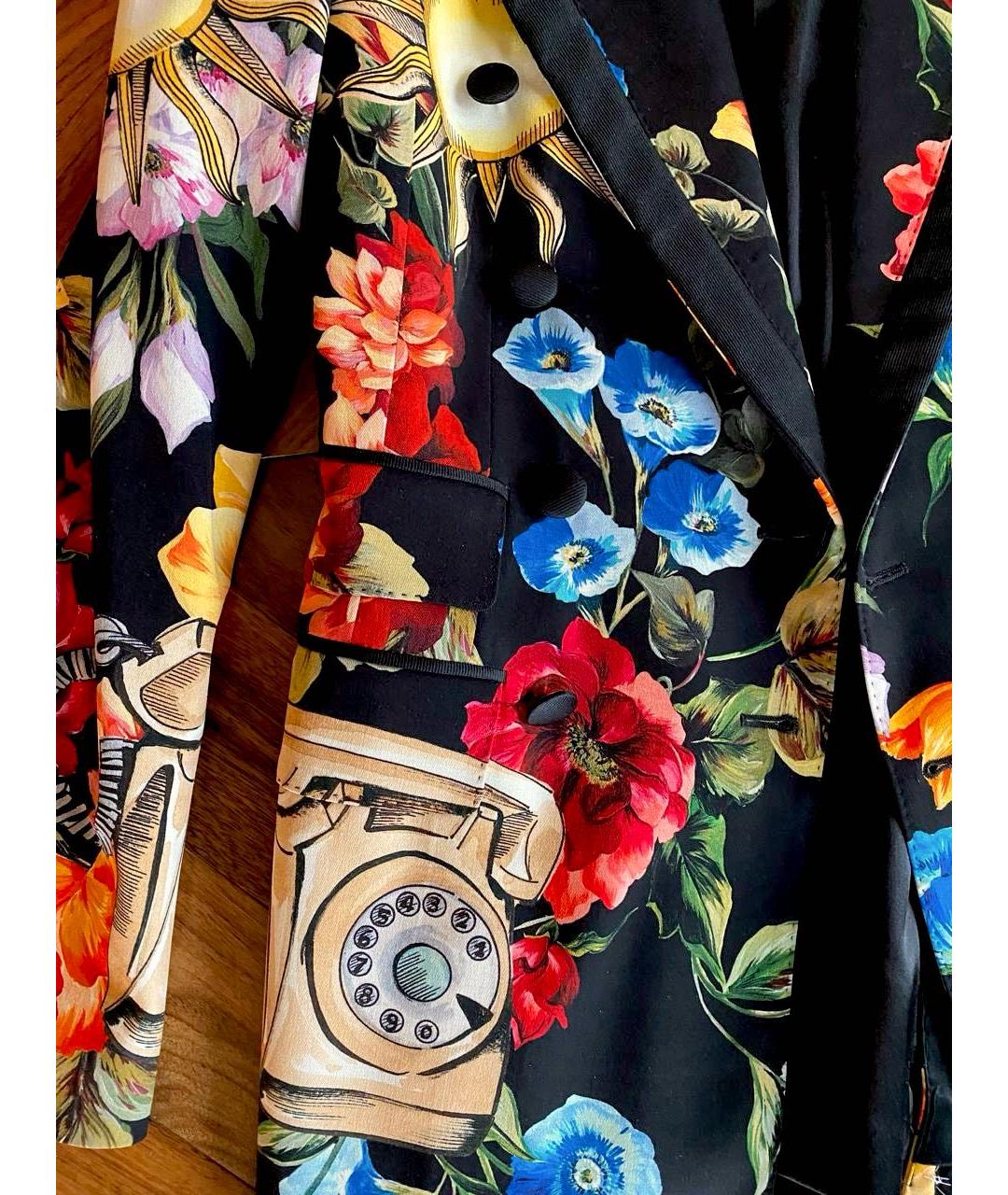 DOLCE&GABBANA Мульти шерстяной жакет/пиджак, фото 5