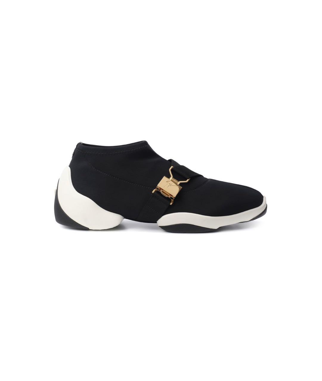 GIUSEPPE ZANOTTI DESIGN Темно-синие синтетические низкие кроссовки / кеды, фото 8
