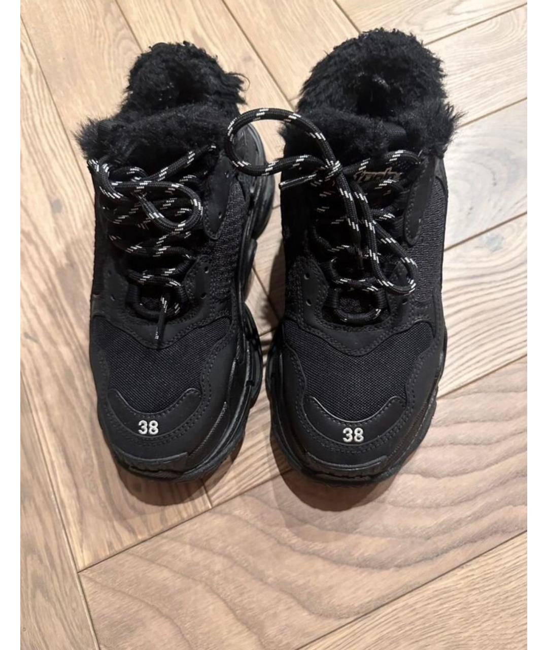 BALENCIAGA Черные кроссовки, фото 3