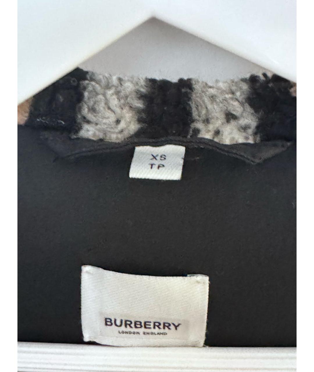 BURBERRY Черная полиамидовая куртка, фото 2
