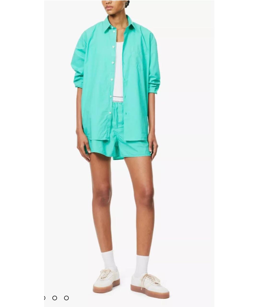 SPORTY AND RICH Бирюзовый хлопковый костюм с брюками, фото 6