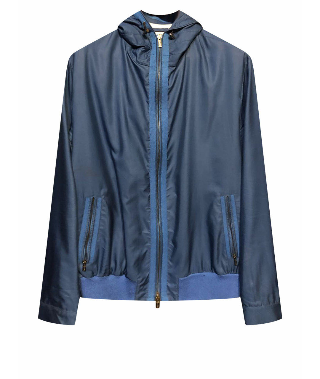 KITON Синяя полиамидовая куртка, фото 1