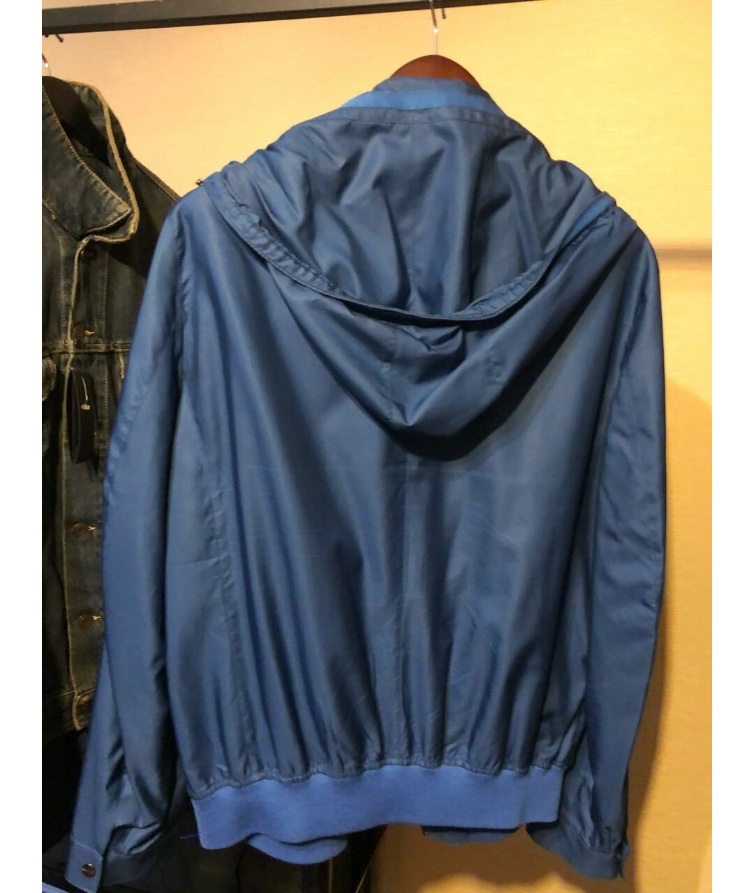 KITON Синяя полиамидовая куртка, фото 4