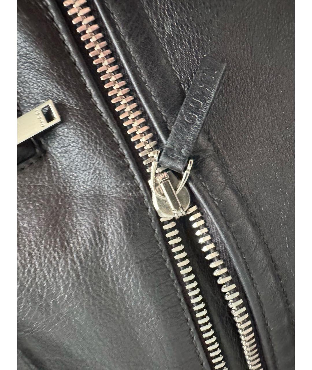 GUCCI Черная кожаная куртка, фото 6