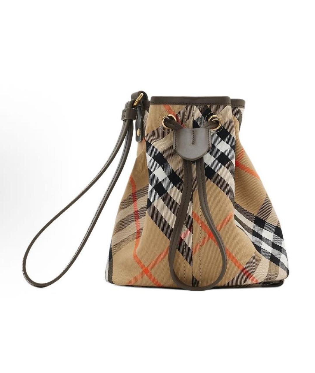 BURBERRY Коричневая кожаная сумка через плечо, фото 5