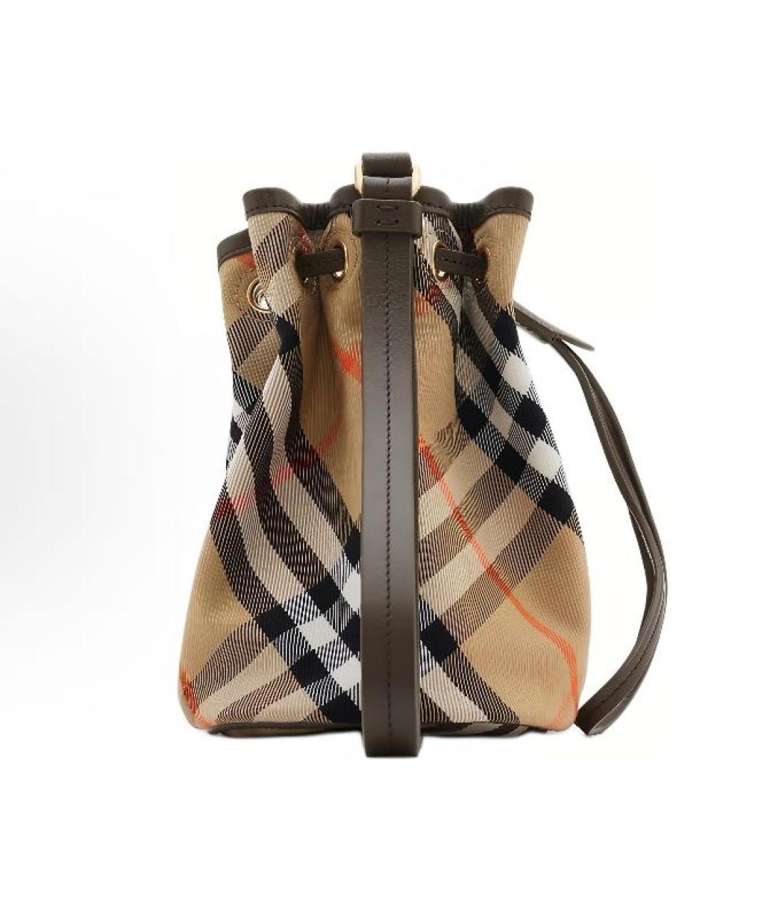 BURBERRY Коричневая кожаная сумка через плечо, фото 4