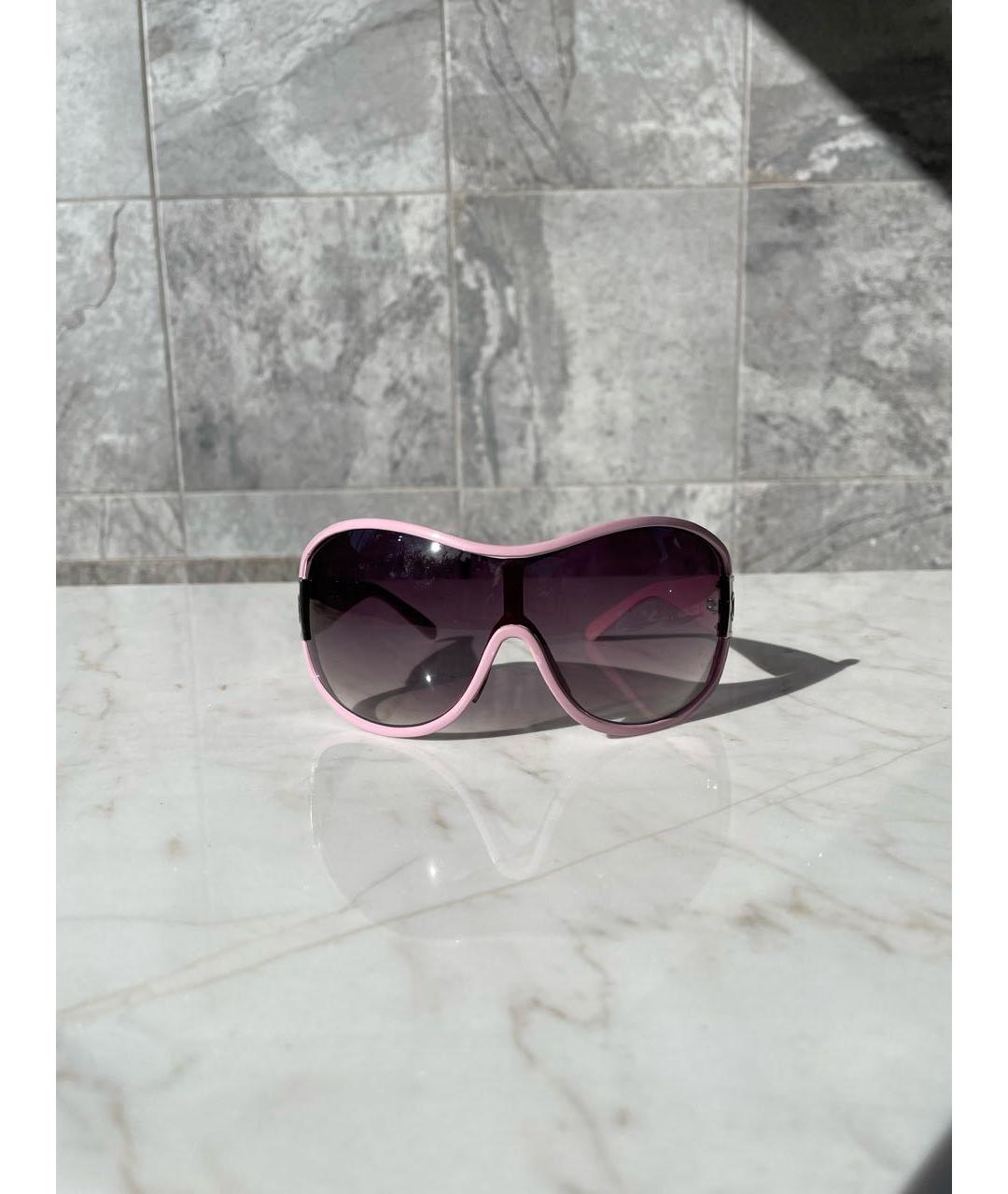 CHANEL Розовые пластиковые солнцезащитные очки, фото 4