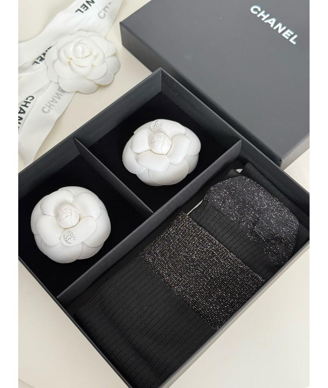 CHANEL Черные носки, чулки и колготы, фото 2