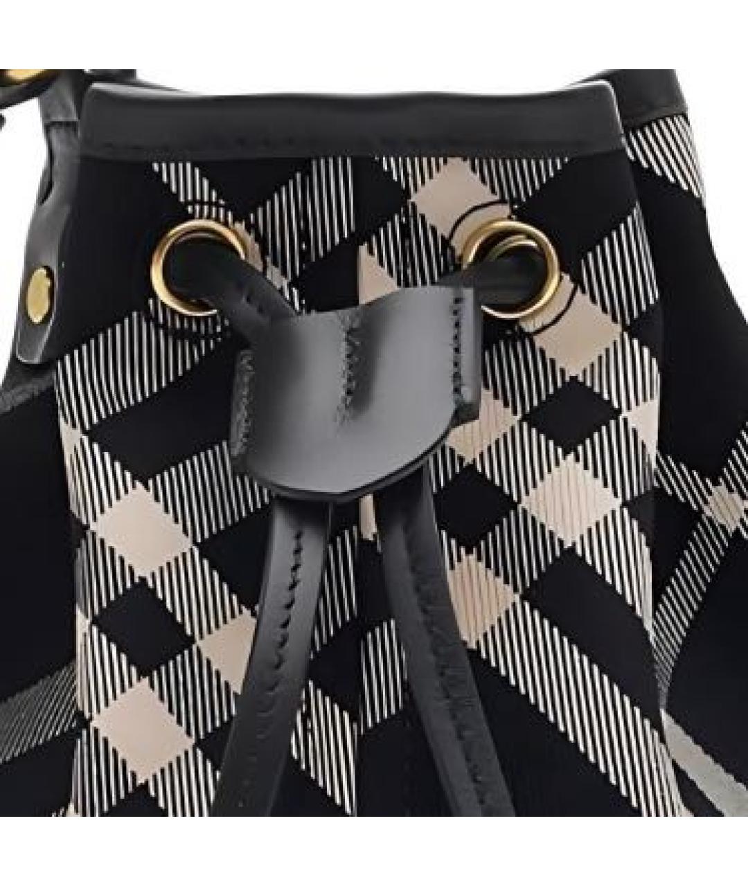 BURBERRY Черная кожаная сумка через плечо, фото 4