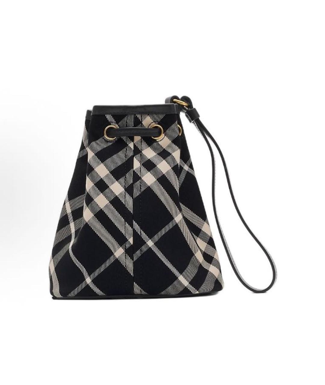 BURBERRY Черная кожаная сумка через плечо, фото 3