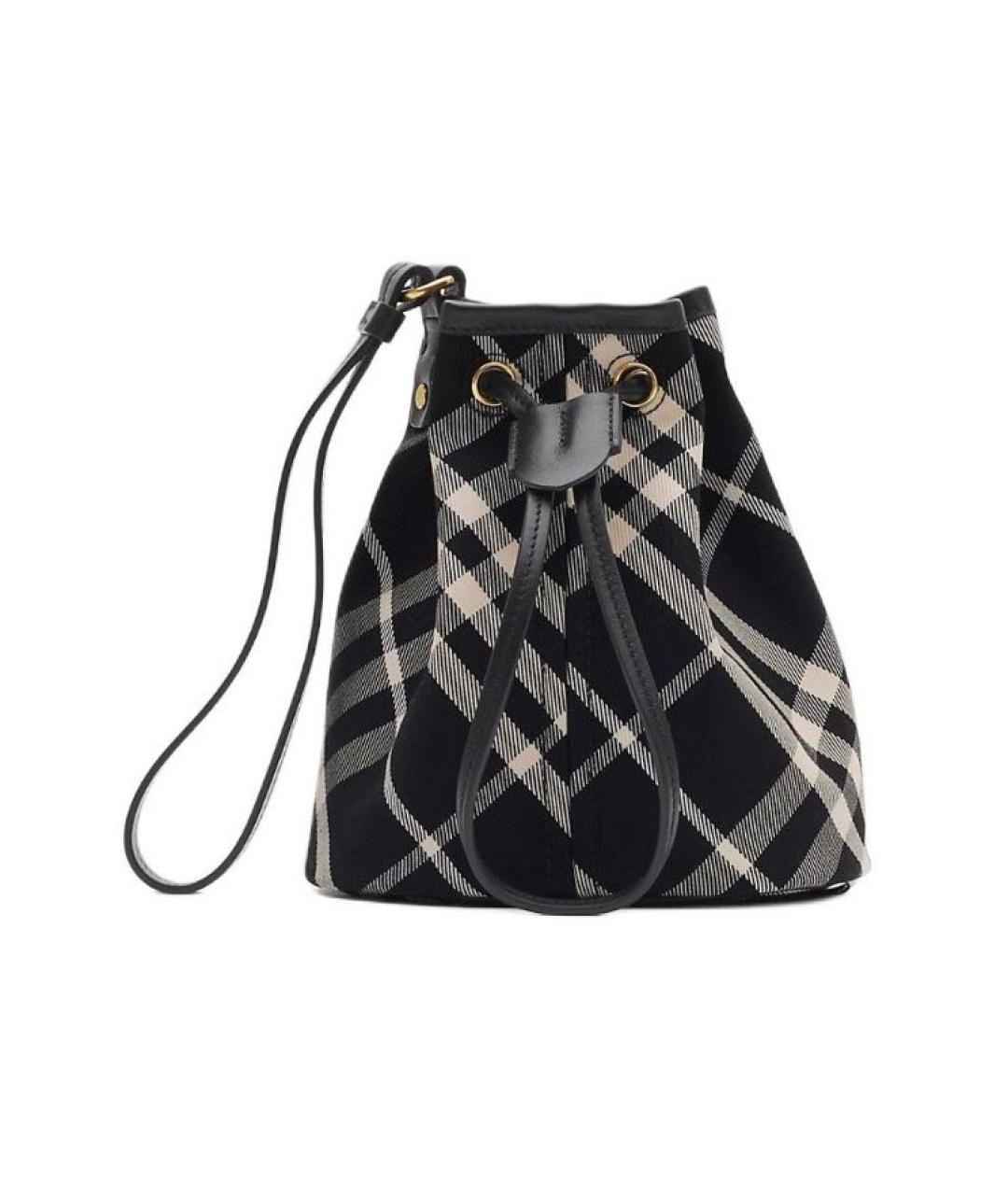BURBERRY Черная кожаная сумка через плечо, фото 1