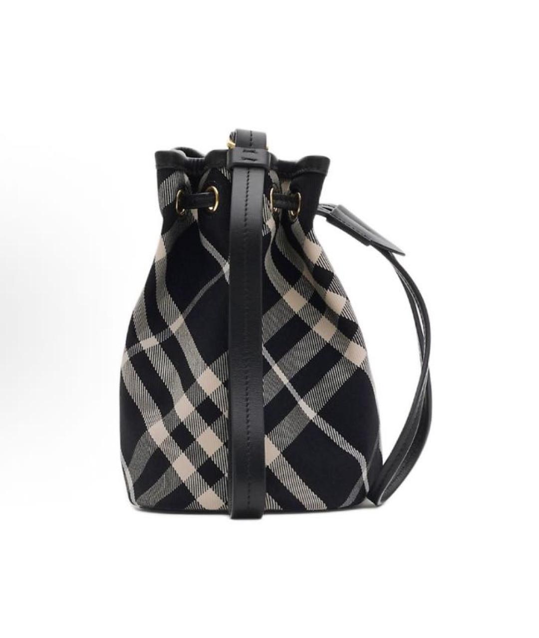 BURBERRY Черная кожаная сумка через плечо, фото 2