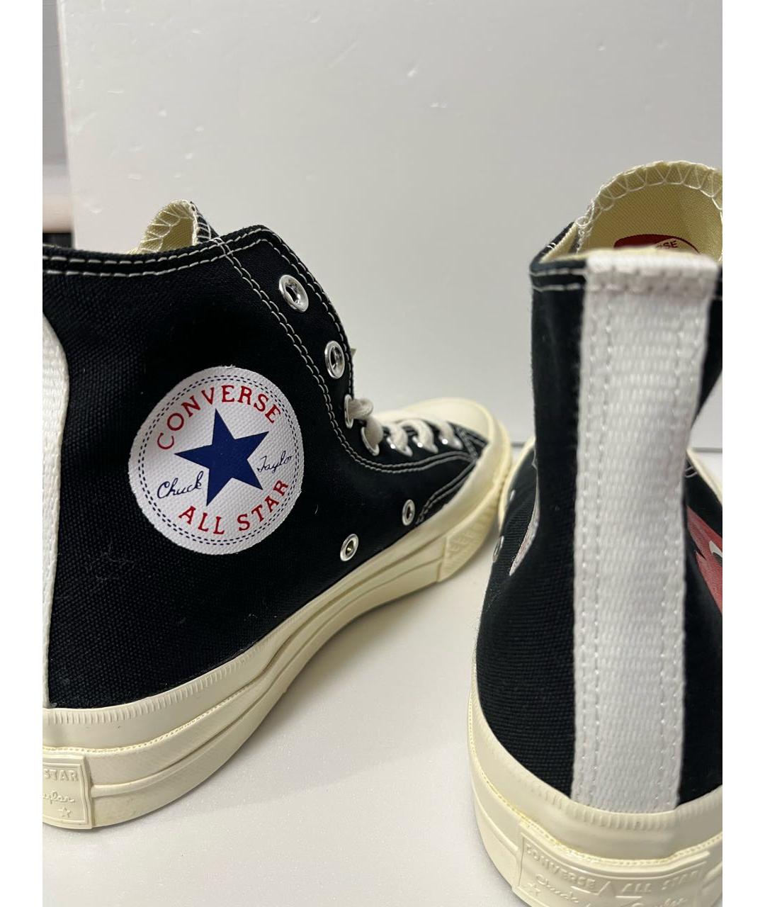 COMME DES GARÇONS PLAY Черные кеды, фото 5