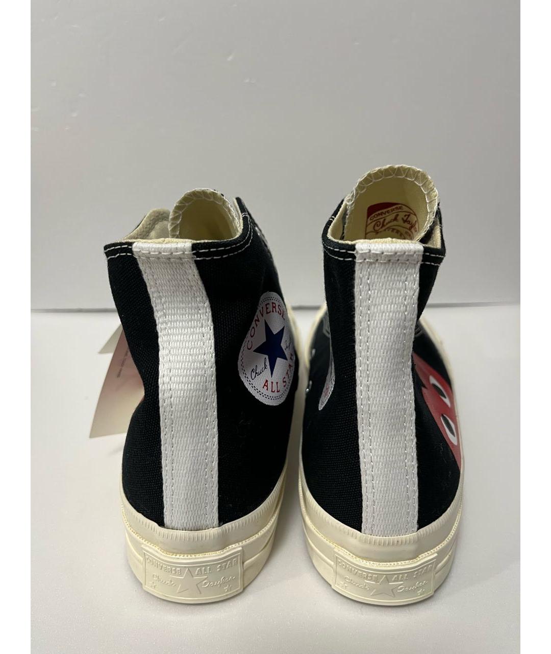 COMME DES GARÇONS PLAY Черные кеды, фото 4
