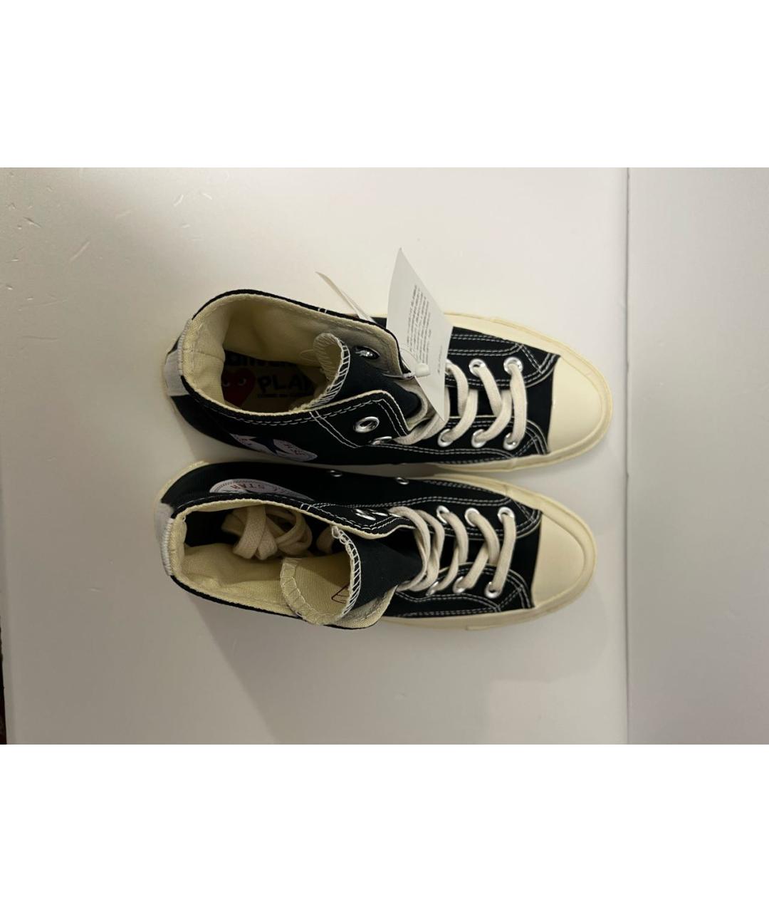 COMME DES GARÇONS PLAY Черные кеды, фото 3