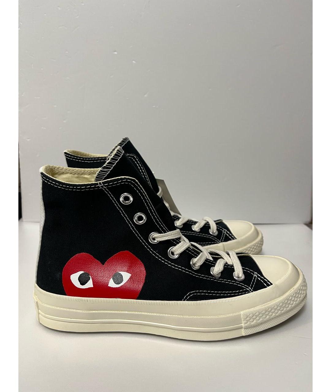 COMME DES GARÇONS PLAY Черные кеды, фото 7