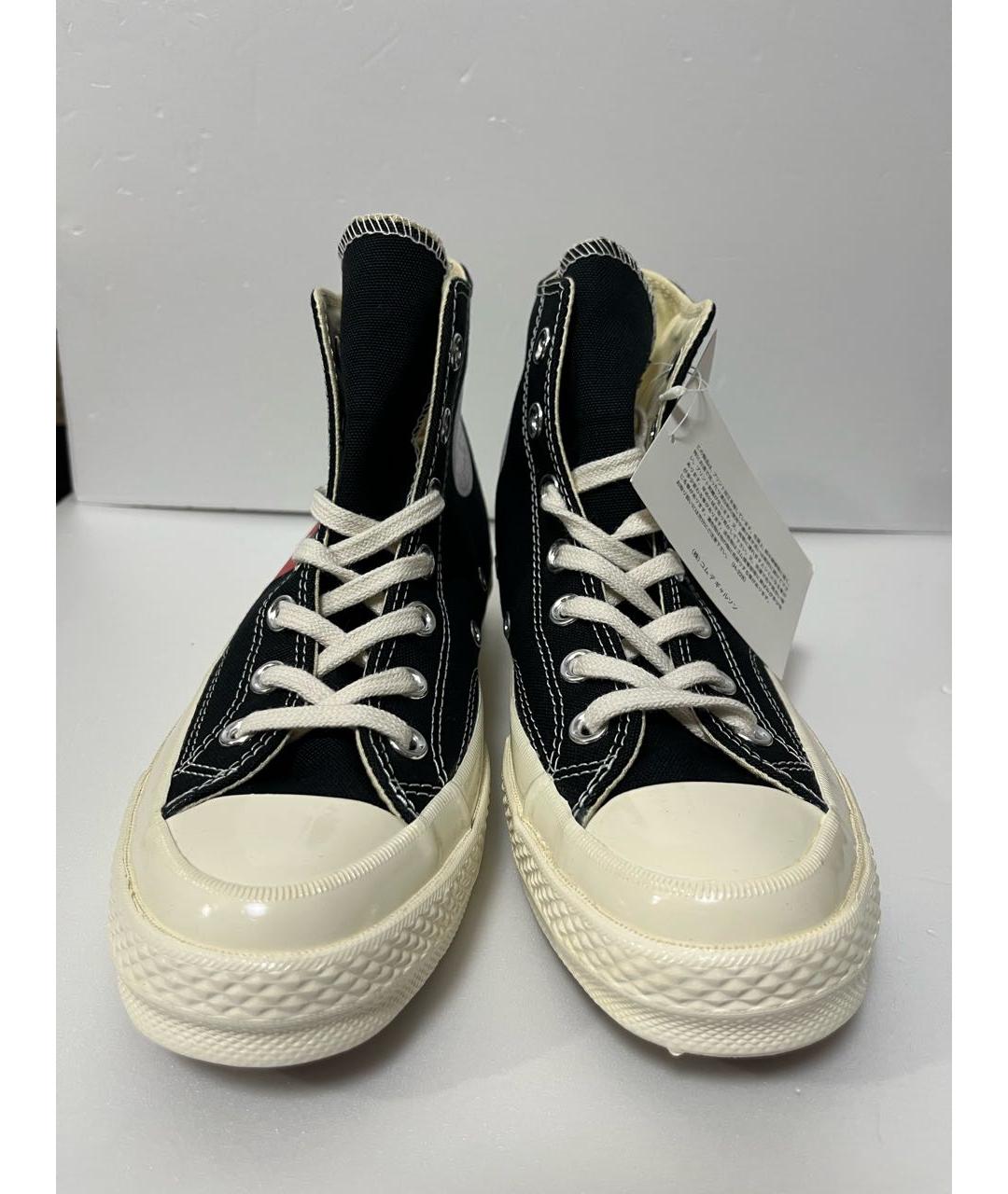 COMME DES GARÇONS PLAY Черные кеды, фото 2