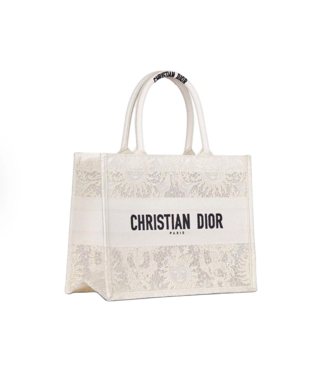 CHRISTIAN DIOR Белая сумка тоут, фото 2