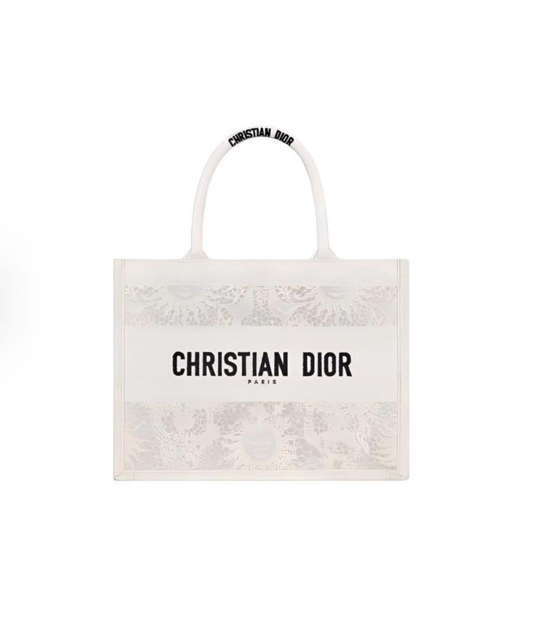 CHRISTIAN DIOR Белая сумка тоут, фото 1