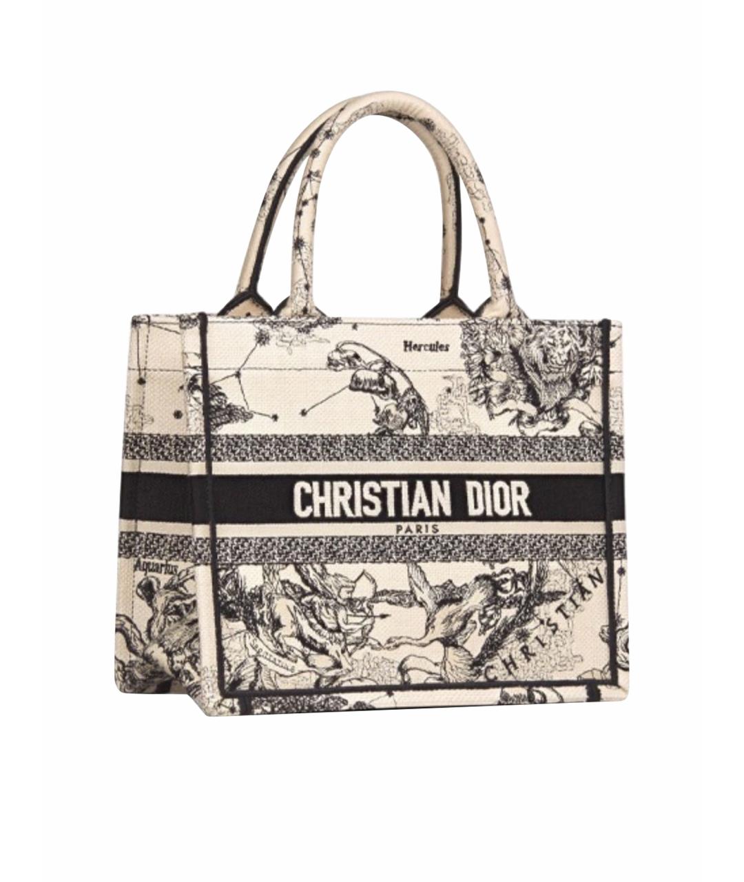 CHRISTIAN DIOR Белая сумка тоут, фото 1