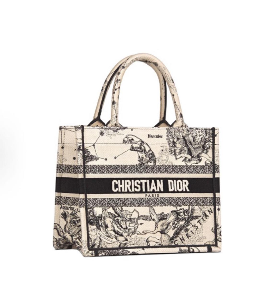 CHRISTIAN DIOR Белая сумка тоут, фото 5