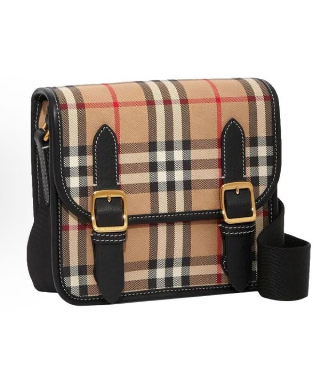 BURBERRY Коричневая кожаная сумка через плечо, фото 2
