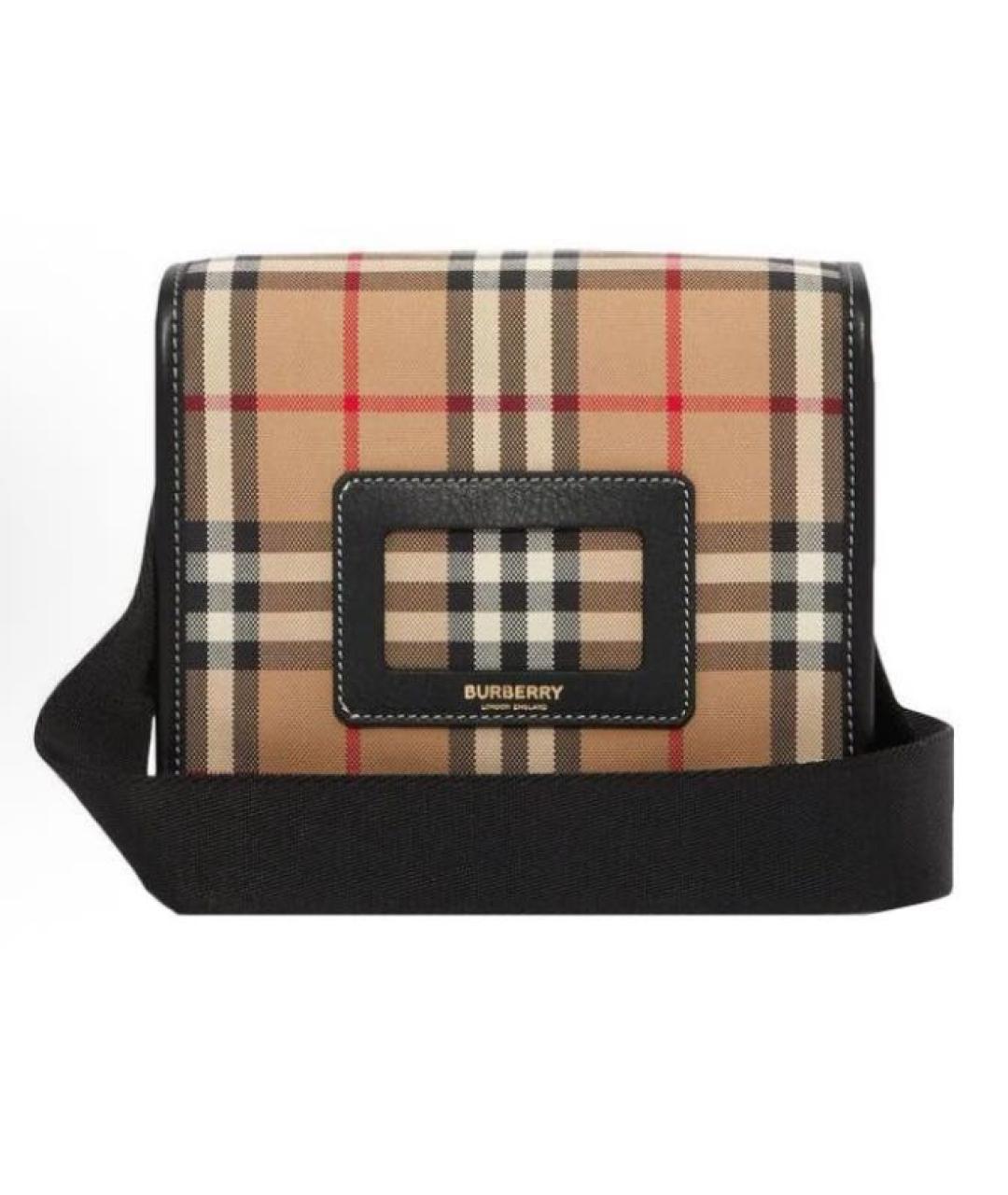 BURBERRY Коричневая кожаная сумка через плечо, фото 3