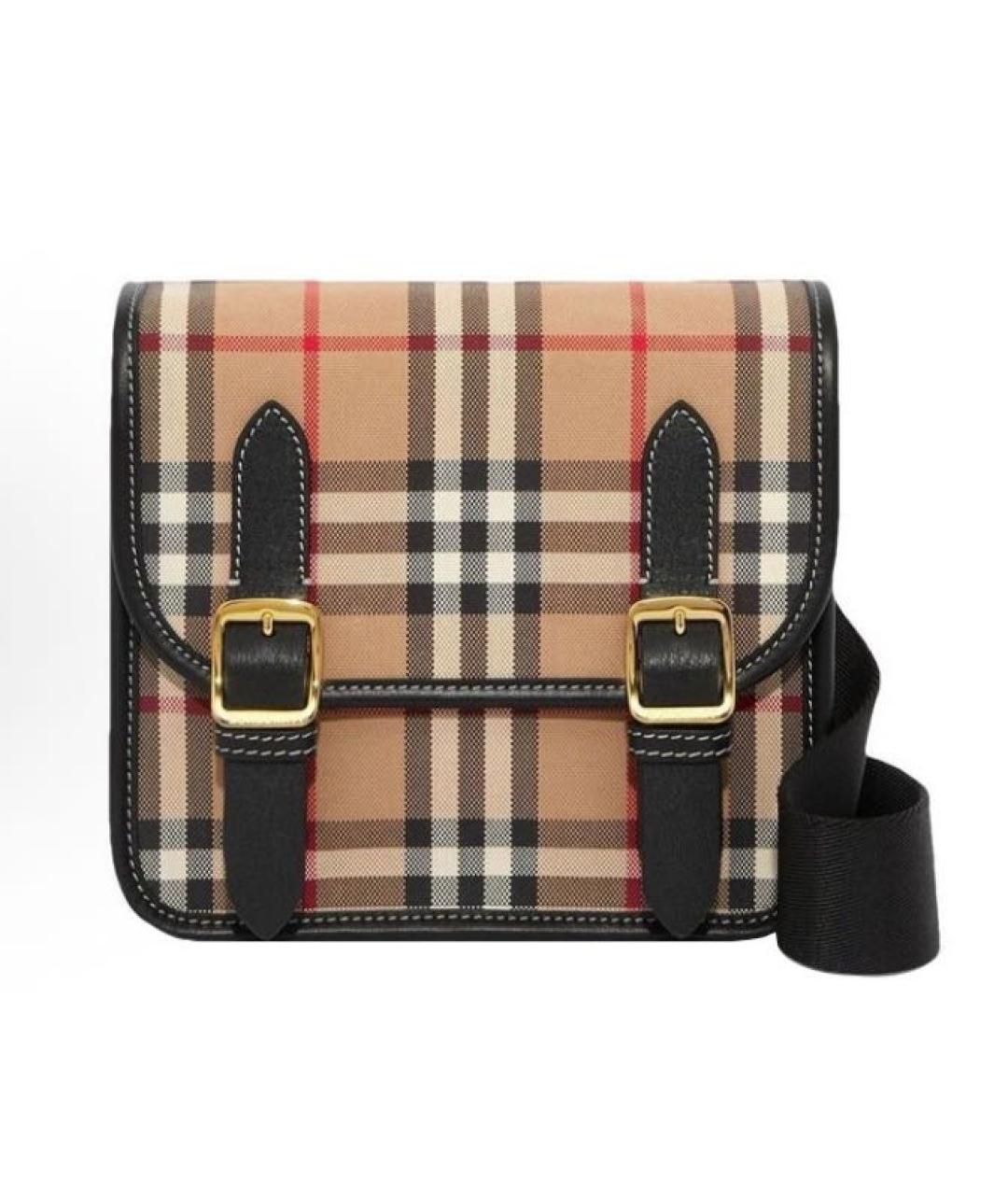 BURBERRY Коричневая кожаная сумка через плечо, фото 5