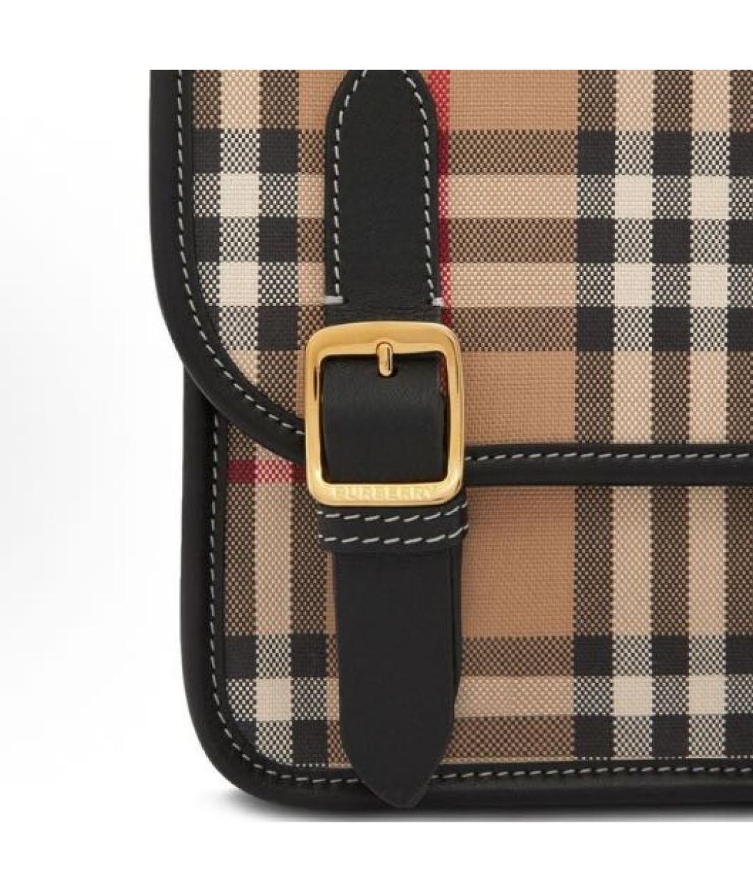 BURBERRY Коричневая кожаная сумка через плечо, фото 4