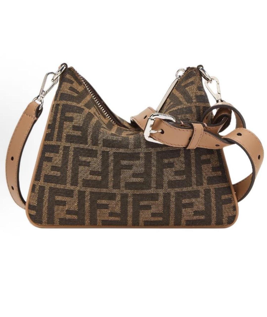 FENDI Коричневая сумка через плечо, фото 4