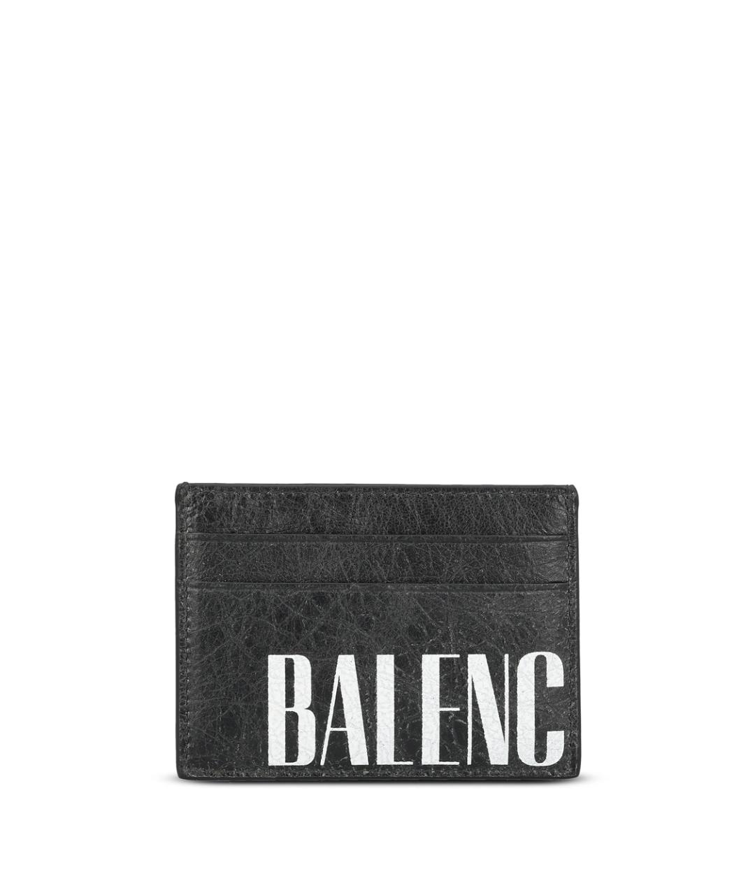 BALENCIAGA Черный кожаный кардхолдер, фото 1