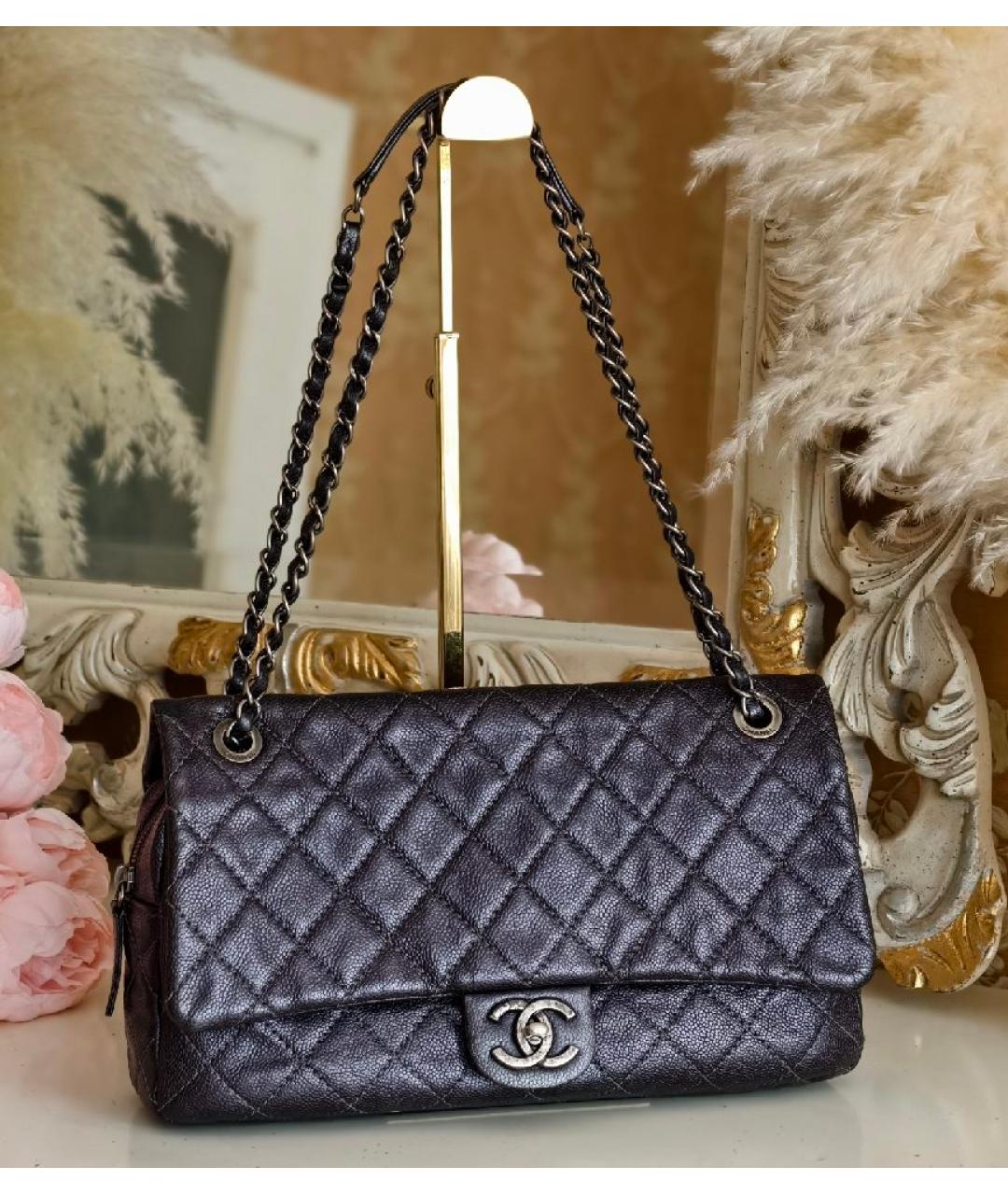 CHANEL Кожаная сумка с короткими ручками, фото 2