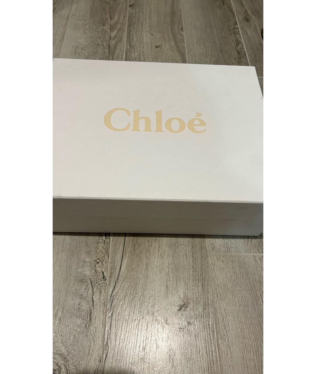 CHLOE Белые текстильные кроссовки, фото 6