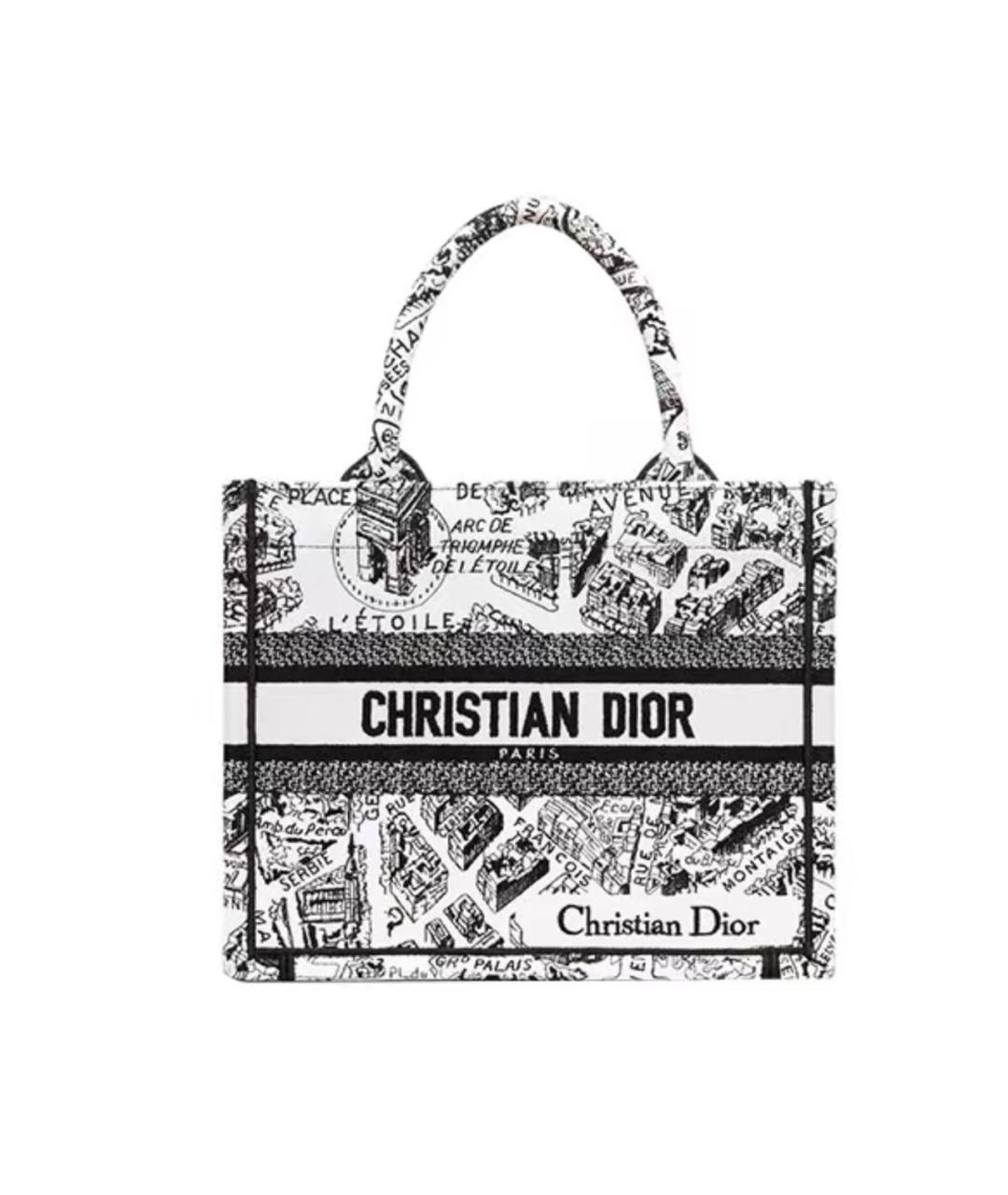 CHRISTIAN DIOR Белая сумка тоут, фото 1
